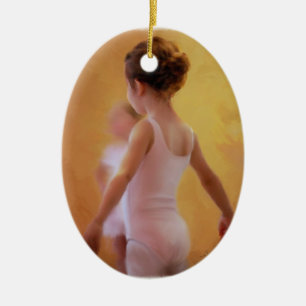 Ornement En Céramique Dans l'ornement rose de ballerine