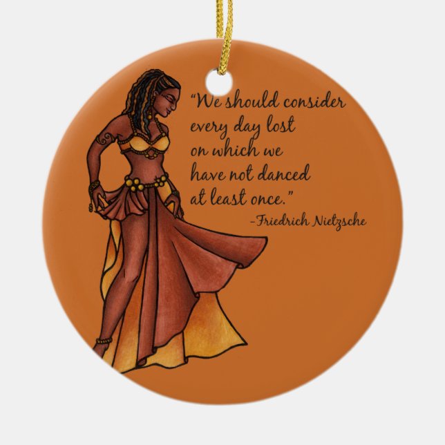Ornement En Céramique Danse quotidienne (Devant)