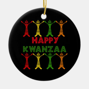 Ornement En Céramique Danseurs de Kwanzaa