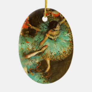 Ornement En Céramique Danseuse de ballet Danseuse verte Danseuse Degas P