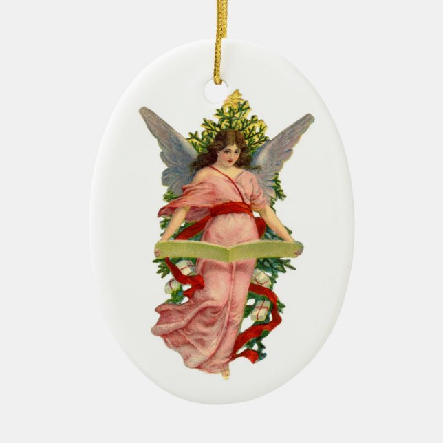 Ornement en céramique d'arbre de Noël (Devant)