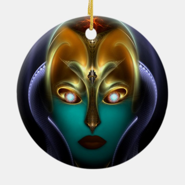 Ornement En Céramique Daria Cyborg Queen (Dos)