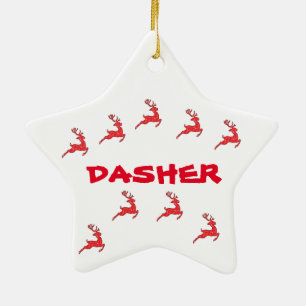ORNEMENT EN CÉRAMIQUE DASHER-ORNAMENT (LES RÉINDEURS)