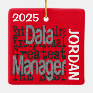 Ornement En Céramique Data Manager Extraordinaire PERSONNALISÉ