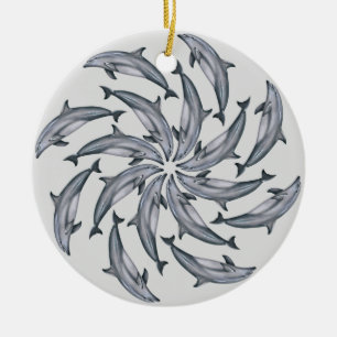 Ornement en céramique dauphin