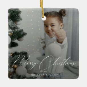 Ornement en céramique de conservation de photos de