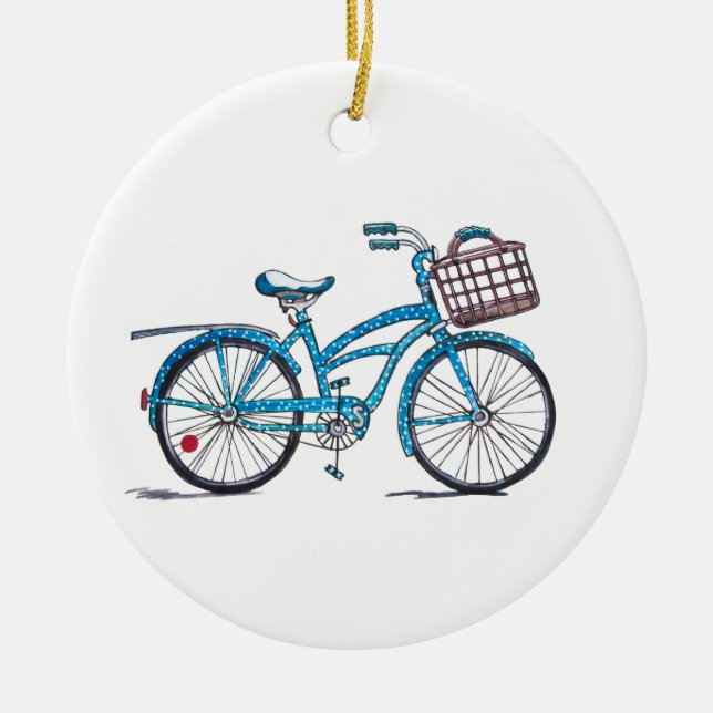 Ornement en céramique de Crusier de plage de point (Devant)