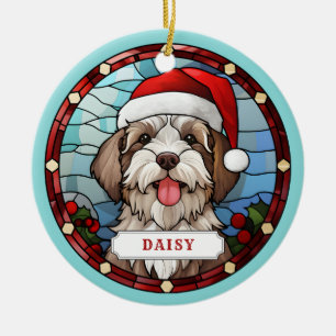 Ornement en céramique de forme circulaire Havanese