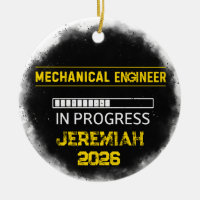 Ornement en céramique de futur ingénieur mécanique