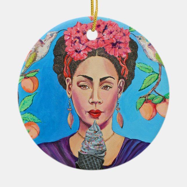 Ornement en céramique de glace carbonée (Devant)