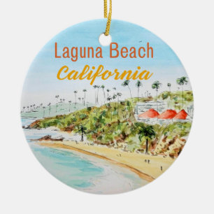 Ornement en céramique de Laguna Beach