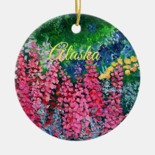 Ornement en céramique de l'Alaska_ALASKA