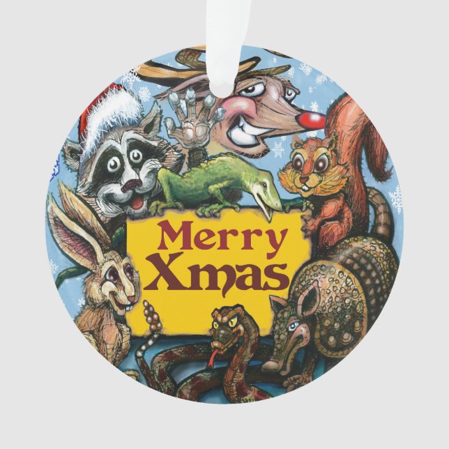 Ornement en céramique de Noël (devant)
