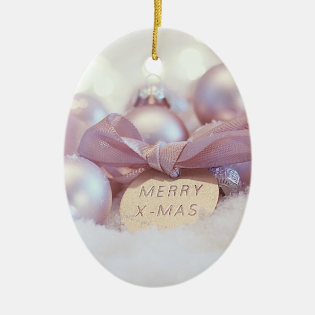 Ornement en céramique de Noël (Devant)
