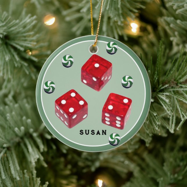 Ornement en céramique de Noël Bunco (Arbre)