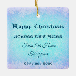 Ornement En Céramique De Noël de l'autre côté des Miles de notre maison
