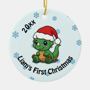 Ornement en céramique de Noël personnalisé