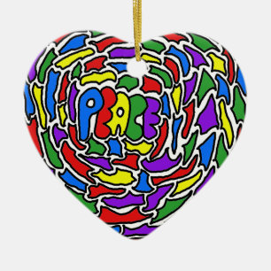 Ornement en céramique de paix