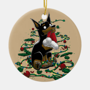 Ornement en céramique de père Noël Little Buddy