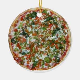 ornement en céramique de pizza