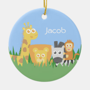 Ornement En Céramique Décor coloré mignon de pièce d'enfants d'animaux