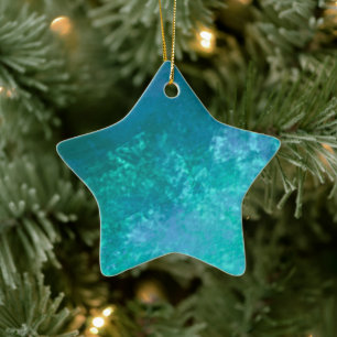 Ornement En Céramique Décor en céramique bleu marine Aqua