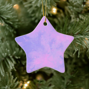 Ornement En Céramique Décor en céramique violet rose