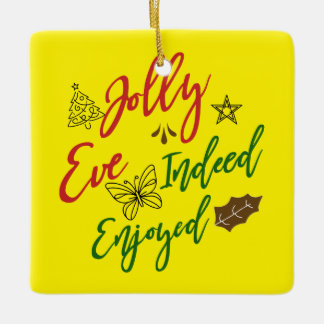 Ornement En Céramique 🎄 Découvrez la joie avec notre "Jolly Eve En effe