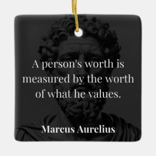Ornement En Céramique Définir une valeur : Marcus Aurelius sur les valeu