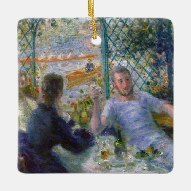 Ornement En Céramique Déjeuner Renoir au Restaurant Fournaise Rowers Déj (Devant)
