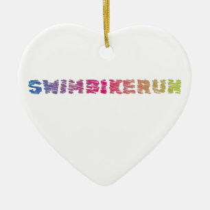 Ornement En Céramique Design cool de triathlon