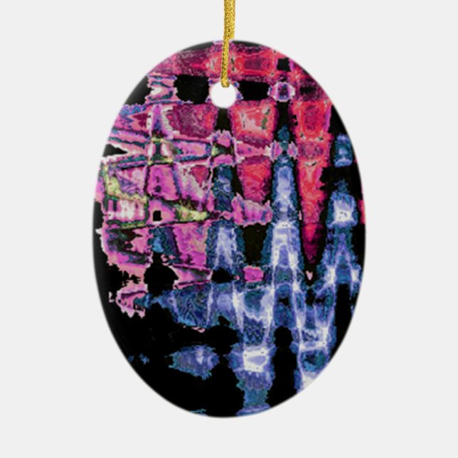 Ornement En Céramique Design des aquarelles (Devant)