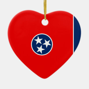 Ornement En Céramique Design du drapeau d'état du Tennessee