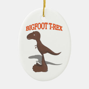 Ornement En Céramique Dessin T-Rex Bigfoot