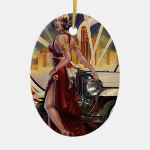 Ornement En Céramique Detroit, Michigan Ville à moteur