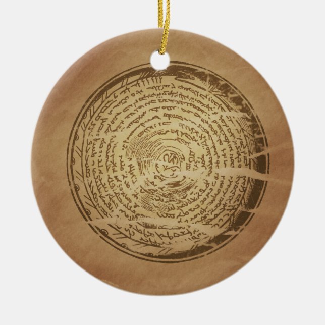 Ornement En Céramique Devil Piège la magie assyrienne Charms (Devant)