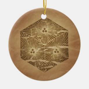 Ornement En Céramique Dice de bonne chance Charmes magiques japonais