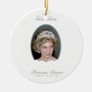 Ornement En Céramique Dieu bénissent princesse Diana