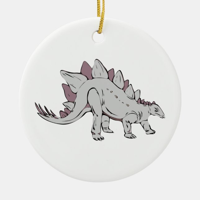 Ornement En Céramique Dinosaure (Devant)