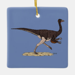 Ornement En Céramique Dinosaure ornithomimus crétacé