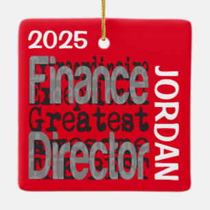 Ornement En Céramique Directeur financier Extraordinaire CUSTOM