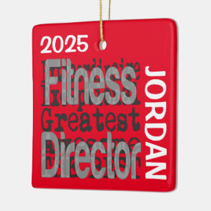 Ornement En Céramique Directeur Fitness Extraordinaire CUSTOM