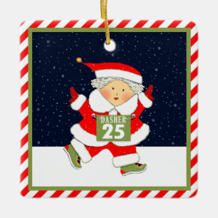 Ornement En Céramique Diriger Mme Runner