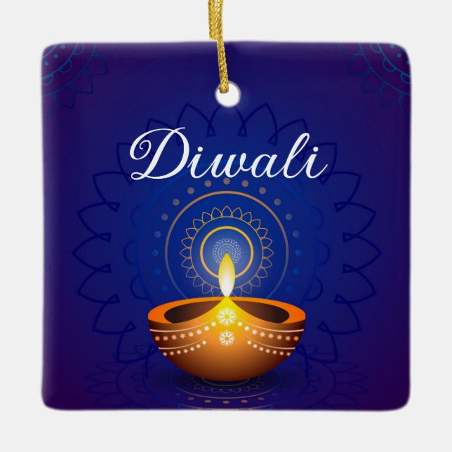 Ornement En Céramique Diwali (Devant)