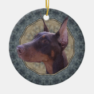 Ornement En Céramique Doberman