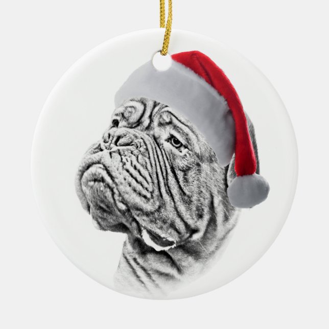 Ornement En Céramique Dogue De Bordeaux - mastiff français (Devant)