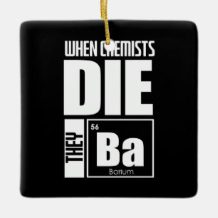 Ornement En Céramique Don de scientifique   Chimie