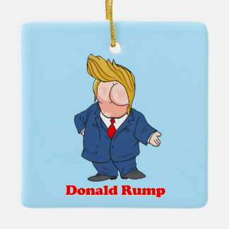 Ornement En Céramique Donald Rump contre Trump