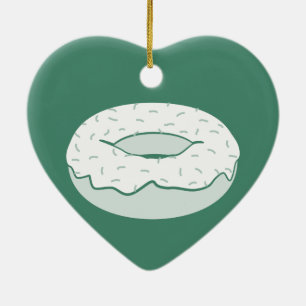 Ornement En Céramique donut sprink