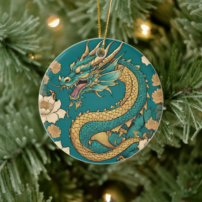 Ornement en céramique Dragon (Arbre)